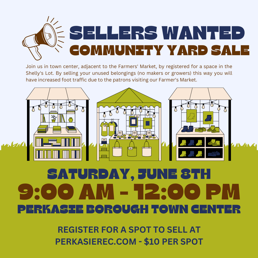 Sellers Wanted!
Community Yard Sale 9/8
CLICK to register!