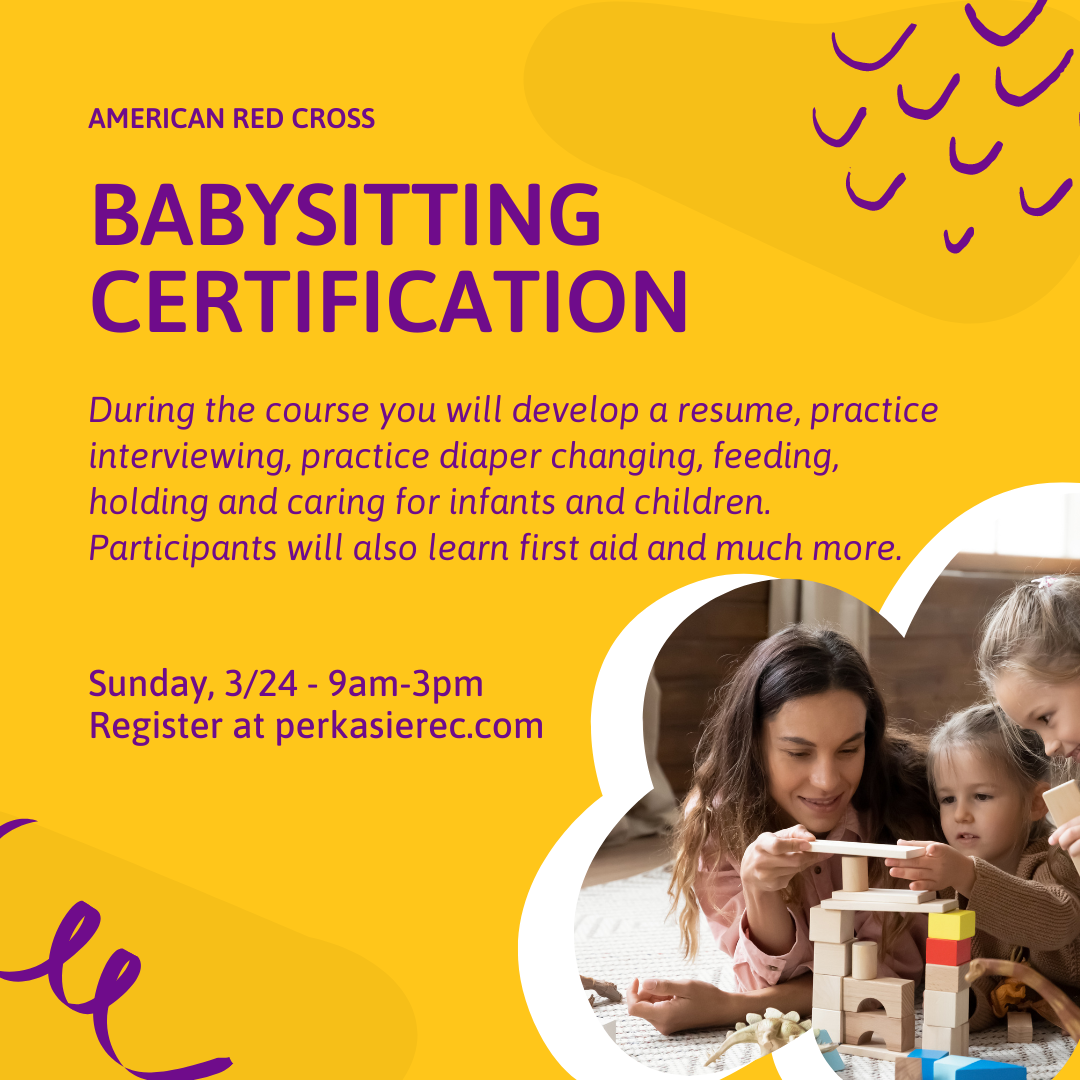Babysitting Course
Sun 3/24  from 9-3p
Ages 11-15
$81
CLICK TO REGISTER