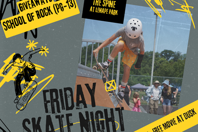 Inaugural Skate Night at The Spine in Lenape Park